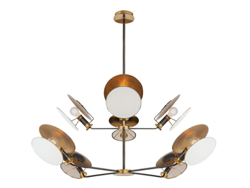 OSIRIS - Large Reflector Chandelier in Bronze and Hand-Rubbed by Visual Comfort Europe - view 2